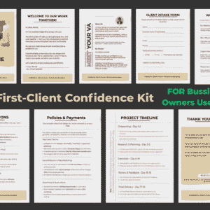 Client Confidence Kit For Business Owners use only
