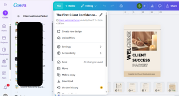 Client Confidence Kit templates Canva